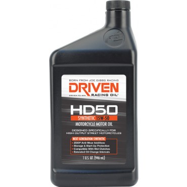 HD50 High Zinc Motorcycle Oil - Quart (15w-50) • Double E Racing
