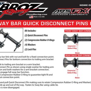 Sway Bar Quick Disconnect Pull Pins for RZR XP 1000 / RZR XP 4 1000 Anti Sway Bar Kit