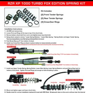 RZR XP 1000 Turbo Fox Edition Spring Kit • Double E Racing